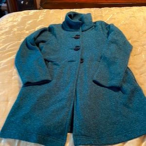 Patagonia girls medium teal better sweater coat good condition